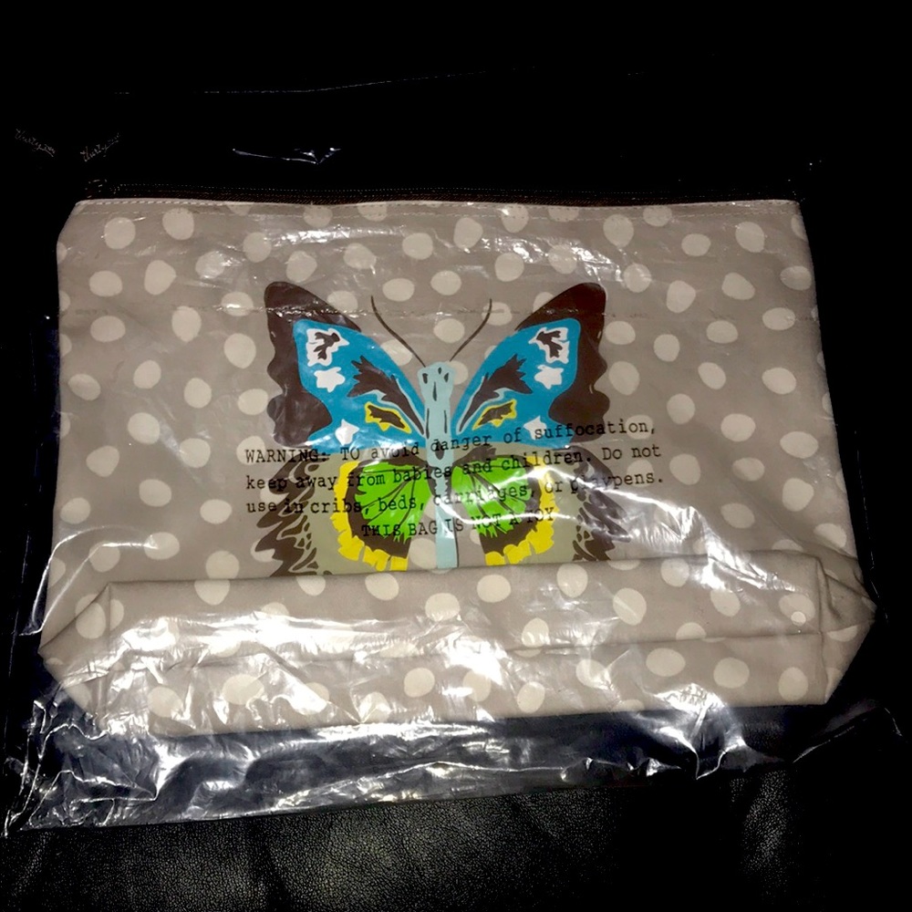 Thirty one butterfly zipper pouch